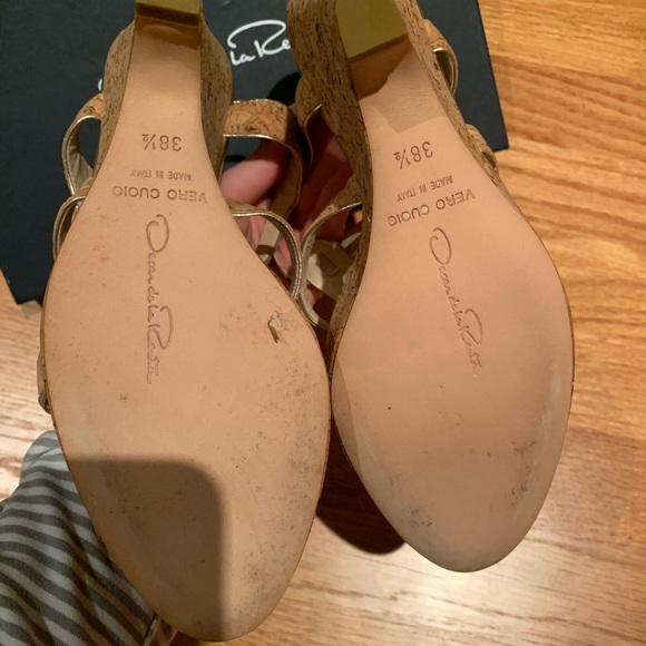 NWOT Oscar de la Renta wedges - Picture 3 of 5